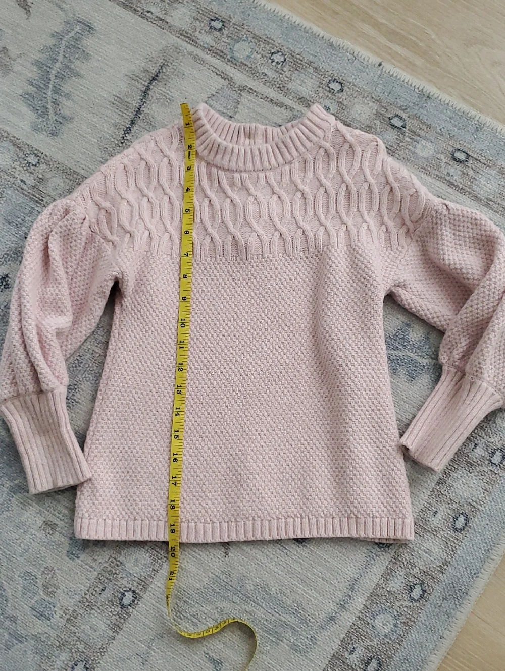 Janie and Jack Girls Textured Tunic Sweater Tea Party Pink Metallic Sz6